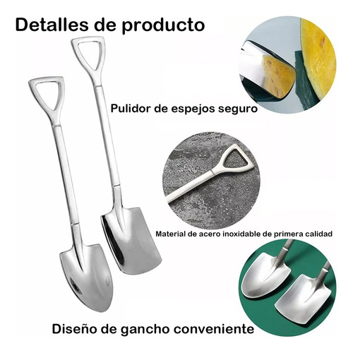 A Juego De Cucharas De Postre En Forma De Pala, 80 Piezas
