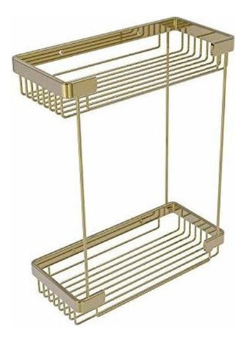 Allied Brass Bsk-60dr Cesta De Ducha Rectangular De Doble Ni