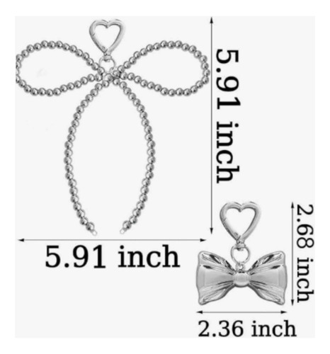 Llavero Con Cuentas De Arco, Llavero Bowknot, Cadena De