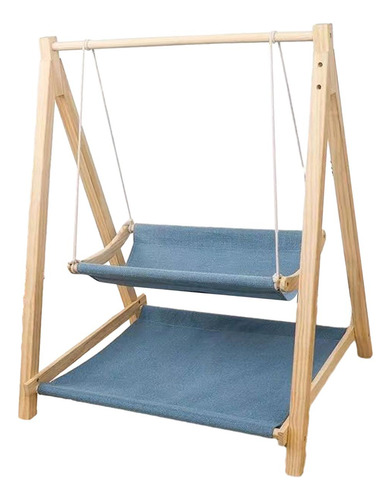 Hamaca Para Mascotas, Cama Elevada Para Azul De Doble Capa