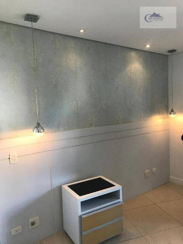 Apartamento Com 3 Dormitórios, Sendo 1 Suíte, À Venda, 110 M² Por R$ 850.000 - Jardim - Santo André/sp - Ap3494