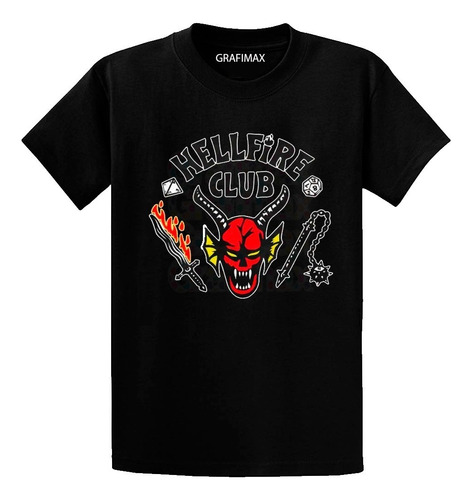 Polera Hell Fire Club Stran Ger Things Oversize Grafimax