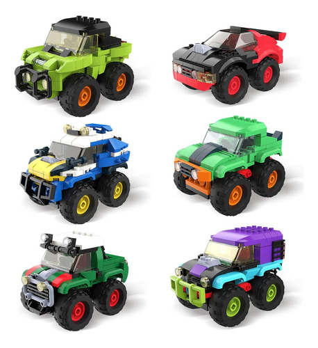 Tg Blocks Monster Truck Micro Brick Building Toy Para Niños 