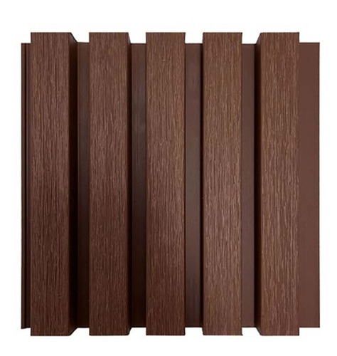 Lambrin Fachada Wpc Tekno-step Sintético Ranurado Redwood