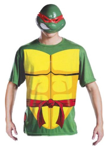 Máscara Y Camiseta Rafael Las Tortugas Ninja Talla L