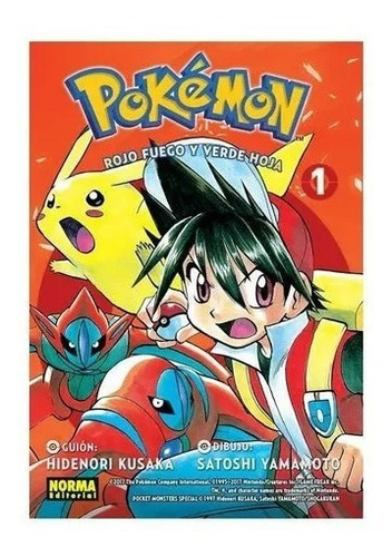 Manga- Pokémon N°13. Rojo Fuego Y Verde Hoja 1- Norma Editor