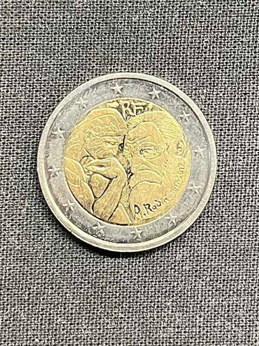 Imagen 2 de 4 de Francia - 2 Euros - Año 2017 - Km #2362 - Auguste Rodin