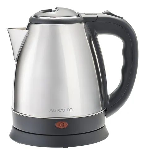 Chaleira Elétrica Agratto 1,8l Ce-01 Pratic Inox Preta