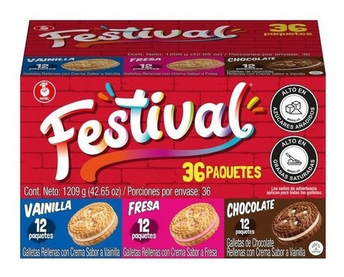 Festival Galletas Rellenas - Kg a $30900