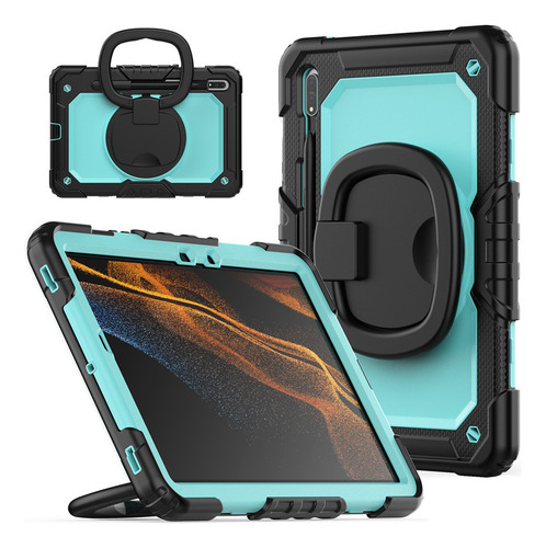 Funda Con Mango Atril Para Galaxy Tab S7/s8 De 11 Pulgadas,