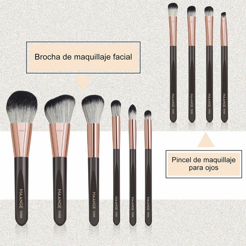 Set 10 Brochas Maquillaje Profesional Cepillos Ojos Maange | Meses sin intereses Set 10 Brochas Maquillaje Profesional Cepillos Ojos Maange | Meses sin intereses