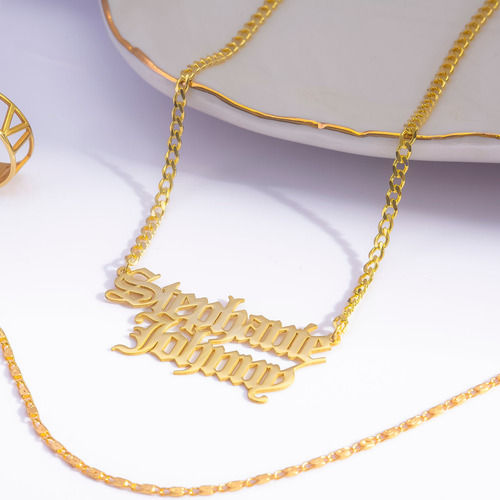 Diy Collar Con Nombre En Inglés, Collar Con Nombre Doble