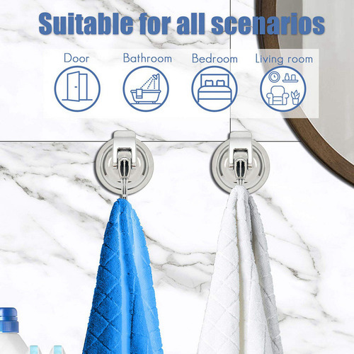 Dsv Colgador De Corona Con Ventosa Resistente, Paquete De 6