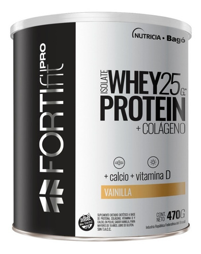 Imagen 3 de 5 de Fortifit Pro Whey Protein Isolate Pack X 2 Unidades