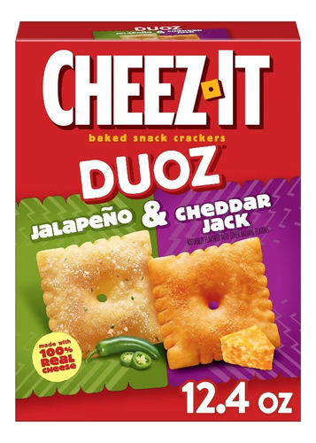 Galletas Cheez-it Duoz Jalapeño Y Cheddar Jack 352g