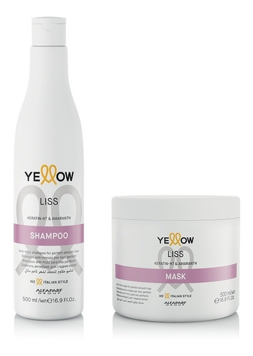 Yellow Shampoo Liss X 500ml + Mascara X 500ml