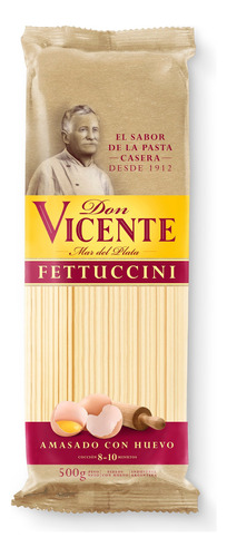 Fideos Don Vicente Fettuccini 500g 1 Paquete 