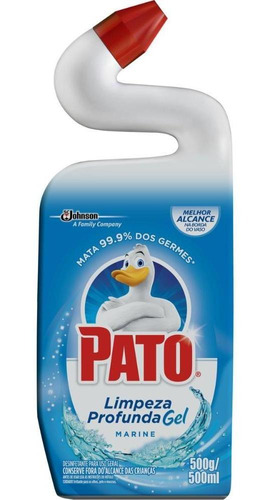 Limpador Sanitário Pato Gel Limpeza Profunda Marine 500ml