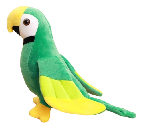 Adorable Loro De Peluche De Juguete, Animales De Verde
