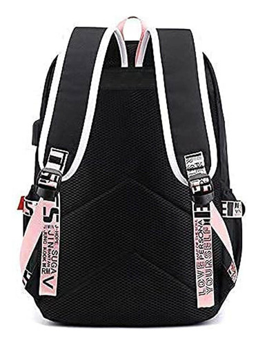 A Mochila Escolar Blackpink For Estudiantes Con Interfaz Usb