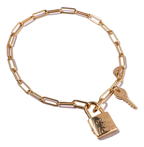 Pulsera Carmín Secreto De Plata 925 Con Baño Dorado Ss