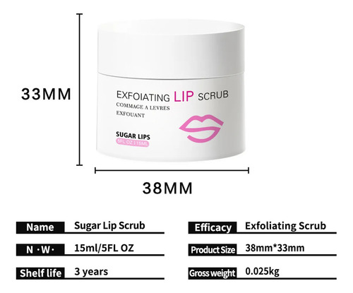 Exfoliante Labial, Exfoliante Blanqueador De Labios Para R