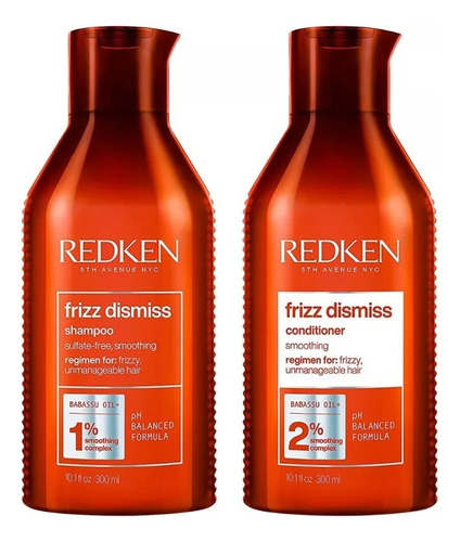 Redken Frizz Dismiss Shampoo S/ Sulfato Y Acondicionador 300