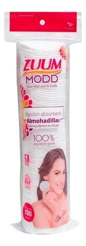 Pads Desmaquillantes Zuum Modd 100 Piezas