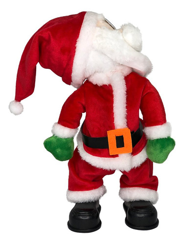 Papai Noel 32cm Musical Dançarino Mexe O Bumbum Natal Cor Vermelho