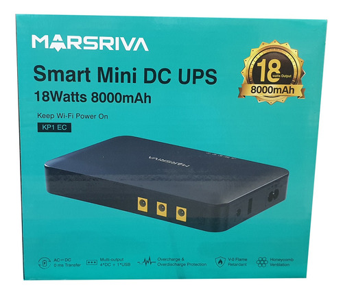 Mini Ups Marsriva Kp1-ec Smart Dc 8000 Mah 18w Router