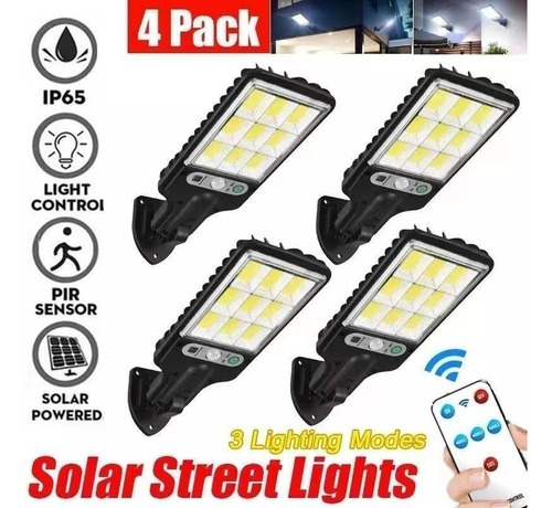 Luz Solar Reflectante 200 W Led Con 4 Sensores Automáticos Y