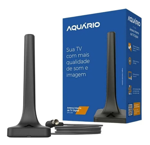 Antena Interna De Tv Digital Com Cabo 2,5 M Dtv-200 Aquario