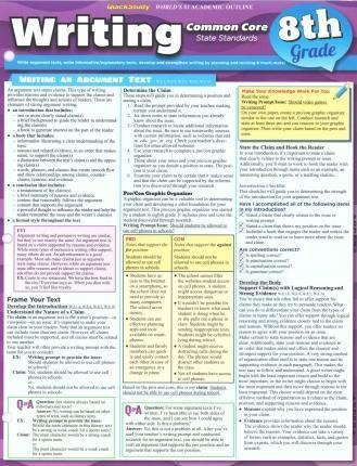 Writing Common Core 8th Grade - Barcharts Inc (original)