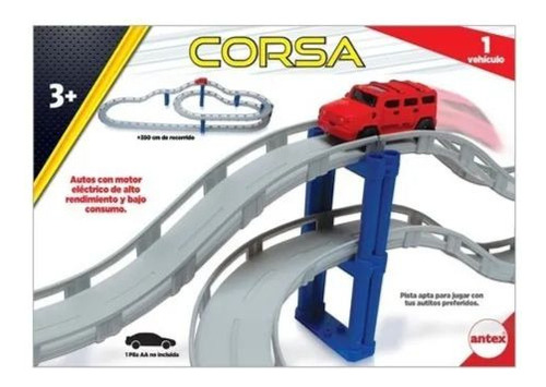 Pista Encastrable Corsa C/auto Con Luz Original Antex 4067