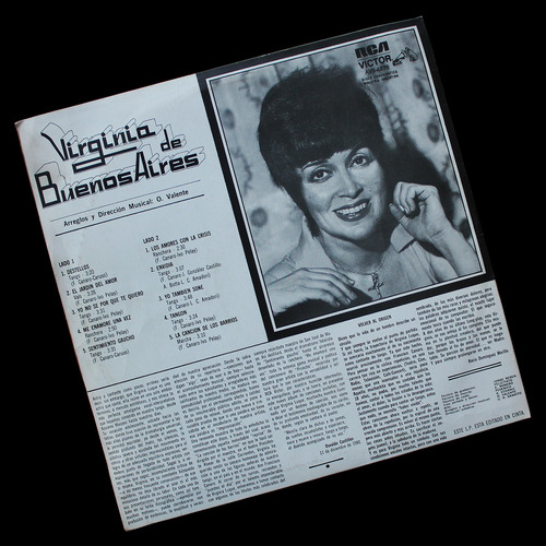¬¬ Vinilo Virginia Luque / Homenaje A Canaro Zp Tango (Usado)
