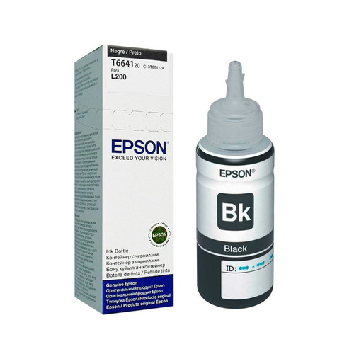 Epson Botella De Tinta Negra T664120 - Mosca