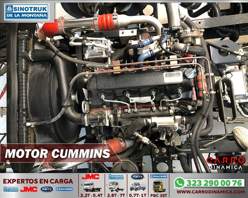 Camión Chasis Sinotruk Howo 5 Toneladas Motor Cummins
