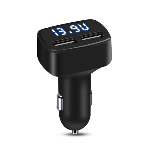 Medidor Voltaje Bateria Carro Tester Cargador Usb Vehicular