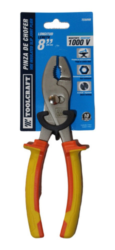 Pinza Alicate De Chofer Presión 8  Toolcraft Tc6098