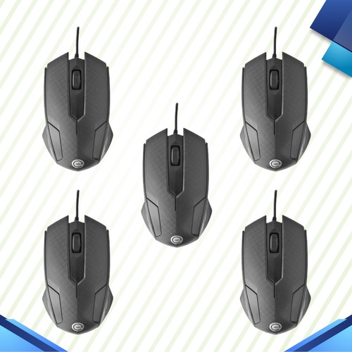 Paquete De 5 Mouses Easy Line El-994121