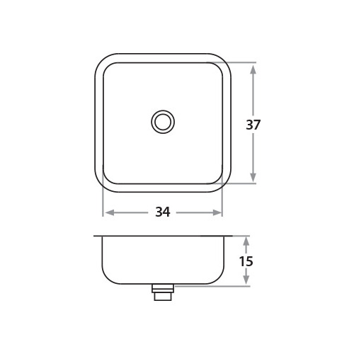 Bacha Cocina Lavadero Acero Simple Mi Pileta 102ec