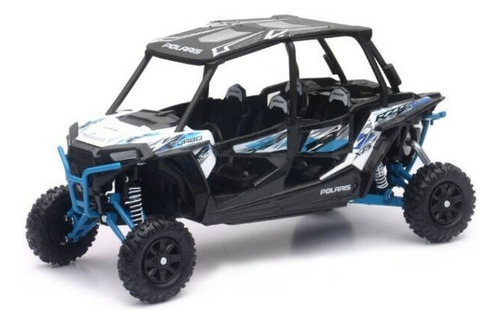 1/18 Polaris Rzr Turbo Blanco 4 Plazas New Ray Color Blanco