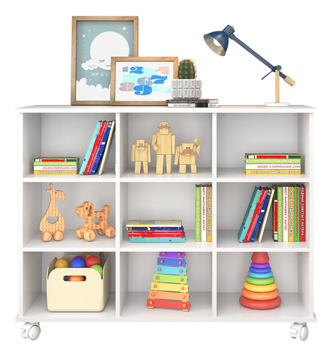 Nicho Organizador Multifuncional Com Rodízios Toys Branco -