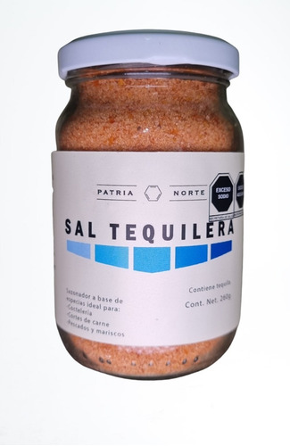 Sazonador Sal Tequilera Tarro 260g Patria Norte 