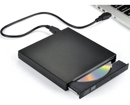 Leitor De Unidade De Cd Externo Usb 2.0 De Mesa Portátil
