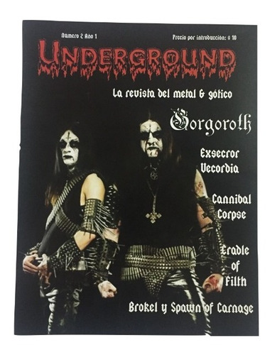 Lote Mayoreo 35 Revistas Underground Black Metal Gorgoroth