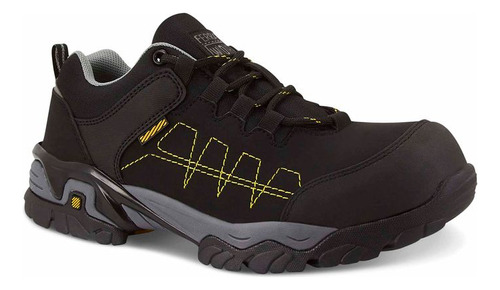 Zapato Casual Prq06781 Tipo Ojal Metal Caminar Mucho Negro