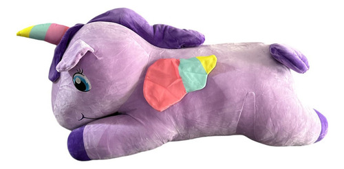 Peluche Unicornio Suave 80cm Soft Grande Color Unicornio Violeta