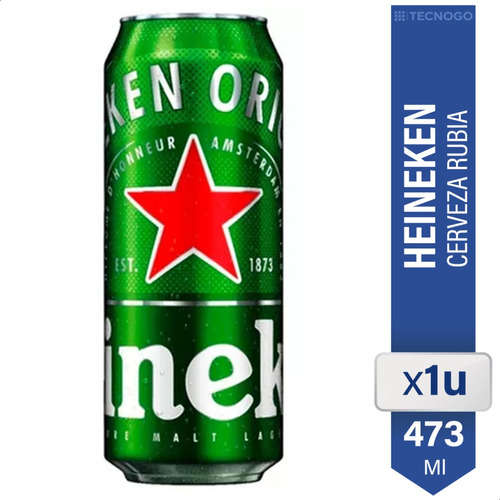Cerveza Heineken Lata Rubia - 01almacen