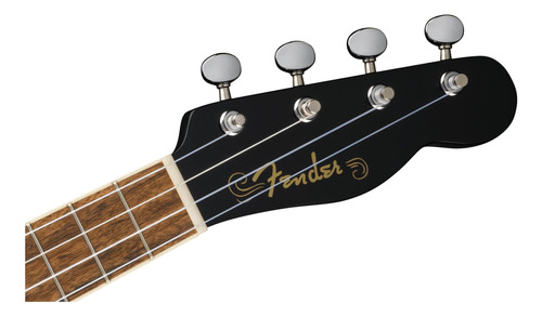Ukulele Fender Monterey Concert Bundle Negro Con Bolsa De Y